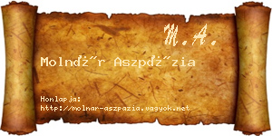 Molnár Aszpázia névjegykártya
